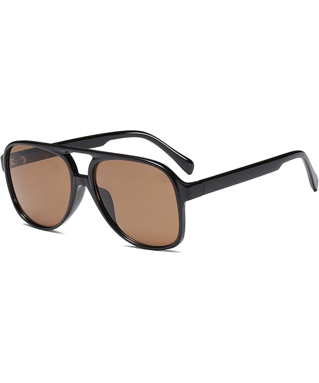 YDAOWKN Retro Aviator Sunglasses for Women Mens Large Frame Classic Vintage 70s Sun Glasses Aviators
