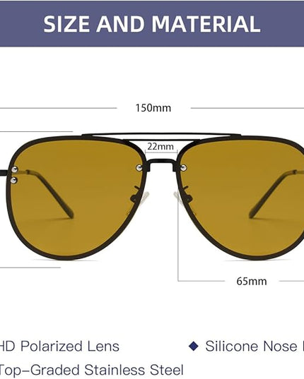 Trendy Oversized Aviator Sunglasses Womens, Retro Cute Big Shades Women's Fashion Sun Glasses UV Protection VF2203