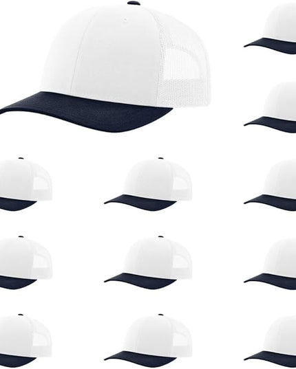 Richardson 112 Classic Six-Panel Adjustable Snapback Trucker Cap | Bulk Packs Available