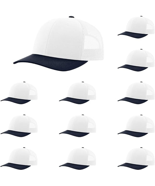 Richardson 112 Classic Six-Panel Adjustable Snapback Trucker Cap | Bulk Packs Available