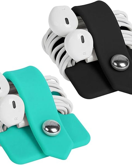 Cord Organizer Earbuds Holder Earphones Wrap Headset Headphone Wrap Winder Cord Manager Cable Winder Set of 2