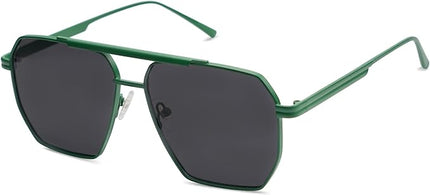 SOJOS Retro Oversized Square Polarized Sunglasses for Women Men Vintage Shades Classic Large Metal Sun Glasses