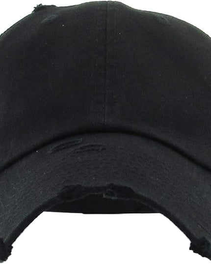 KBETHOS Vintage Washed Distressed Cotton Dad Hat Baseball Cap Adjustable Polo Trucker Unisex Style Headwear
