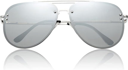 Trendy Oversized Aviator Sunglasses Womens, Retro Cute Big Shades Women's Fashion Sun Glasses UV Protection VF2203