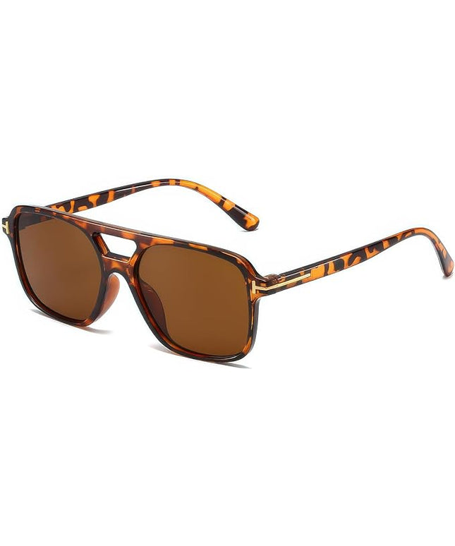 Classic Aviator Sunglasses for Women Men Retro Rectangle Trendy Square Shades Sun Glasses SG3885