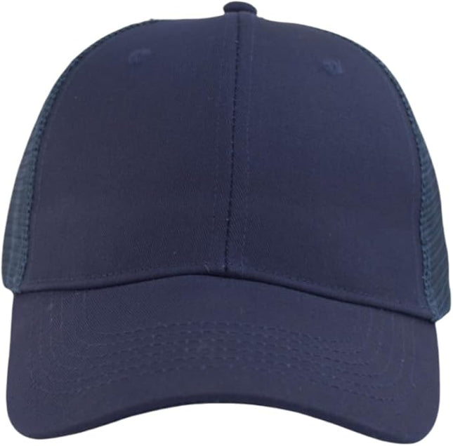 TSSGBL Classic Mesh Trucker Hat, Small & OSFM & XXL Options, Men Women Basic Adjustable Snapback Plain Blank Baseball Cap
