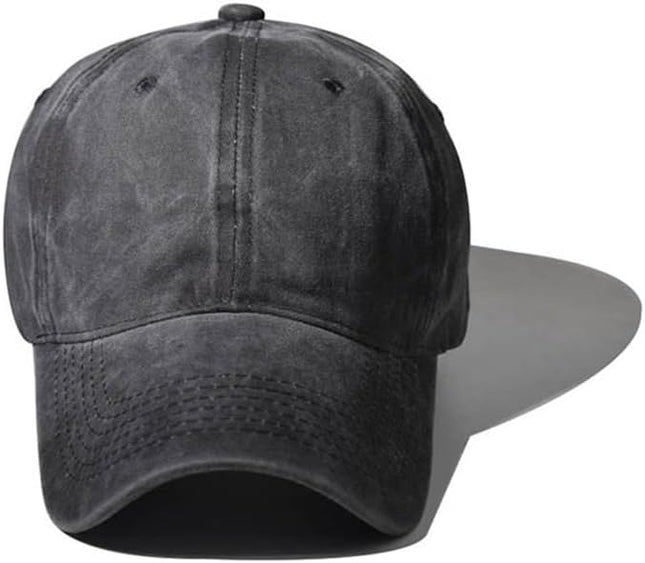 Classic Vintage Distressed Baseball Cap, Washed Cotton, Adjustable Fit