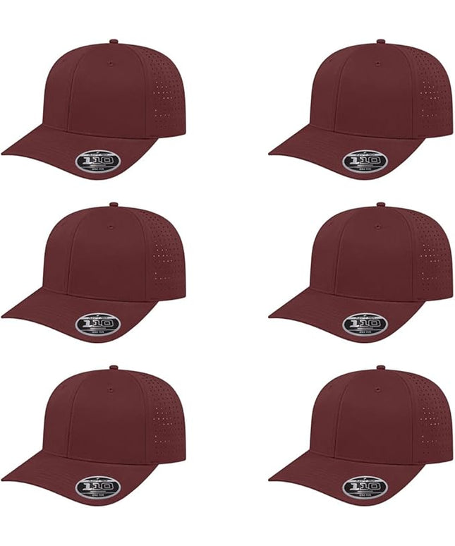Cap America i8533 Flexfit 110 Perforated Performance Snapback Mid Profile 6-Panel Cap w/UV Guard & Adjustable Snapback