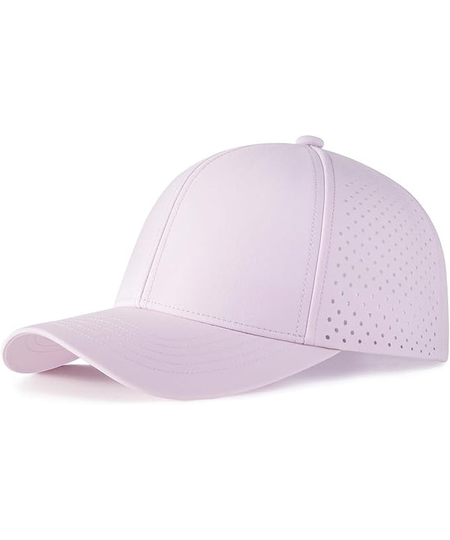 VOBOOM Men Quick Dry Baseball Cap Laser Cut Mesh Ball Curved Brim Snapback Hat