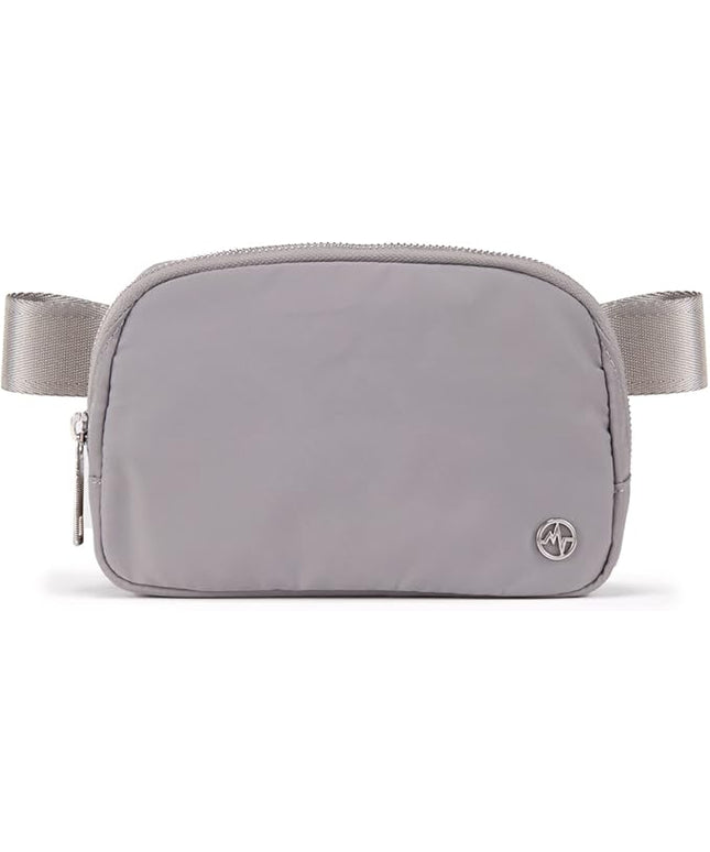 Pander Belt Bag for Women, Fashion Waist Packs, Crossbody Bags with Adjustable Strap (Light Grey).
