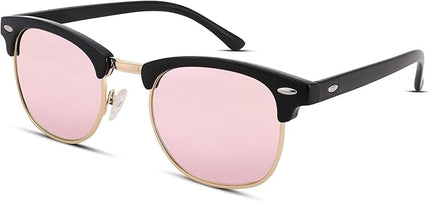 Pro Acme Semi-Rimless Polarized Sunglasses UV 400 Protection for Women Men