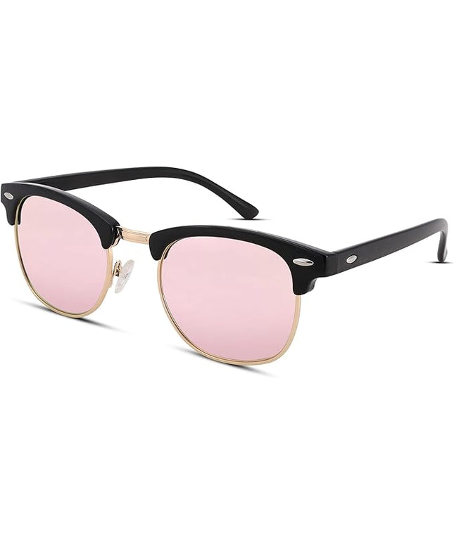 Pro Acme Semi-Rimless Polarized Sunglasses UV 400 Protection for Women Men