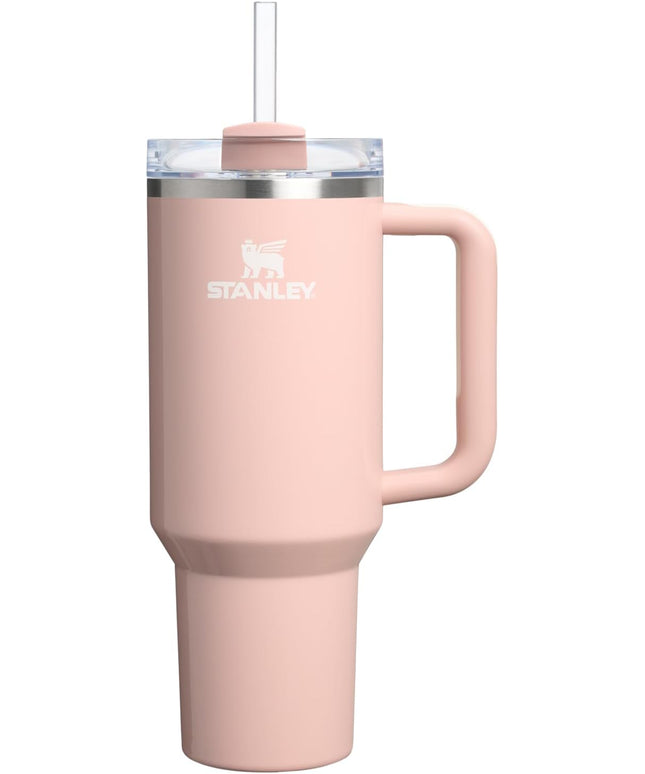 STANLEY Quencher H2.0 Tumbler with Handle and Straw 40 oz | Flowstate 3-Position Lid | Cup Holder Compatible for Travel | Insulated Stainless Steel Cup | BPA-Free | Peach Whip Gloss