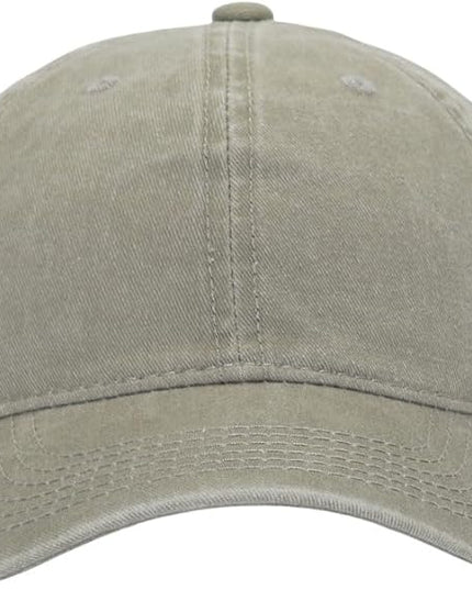 YEANIY Vintage Washed Cotton Plain Baseball Caps Adjustable Unstructured Soft Blank Casual Dad Ball Hats for Men Women