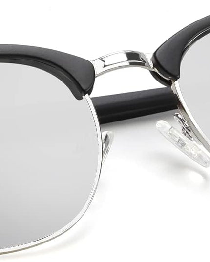 KALIYADI Polarized Sunglasses for Men and Women Semi-Rimless Frame Driving Sun glasses UV Blocking