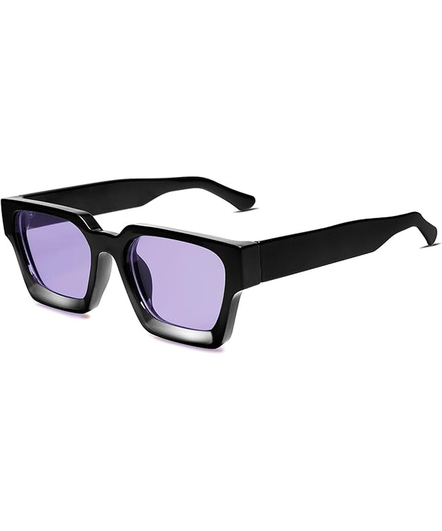 VANLINKER Thick Square Sunglasses for Men Women Retro Chunky Rectangle Shades UV400 Protection VL9731
