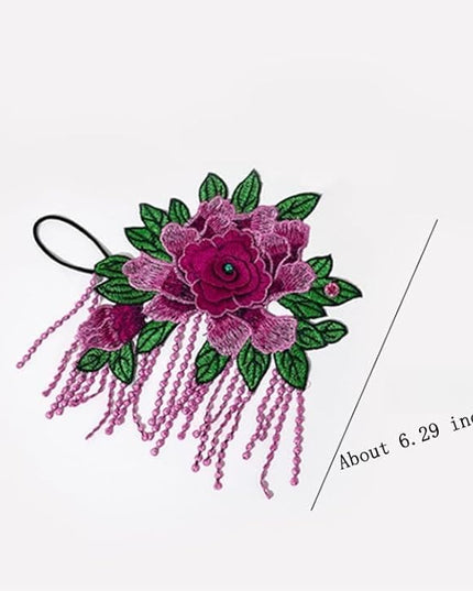 Specell Embroidered Flowers Lace Fingerless Gloves - for Bridal Wedding Cocktail Tea Party Evening Prom Costumes Cosplay