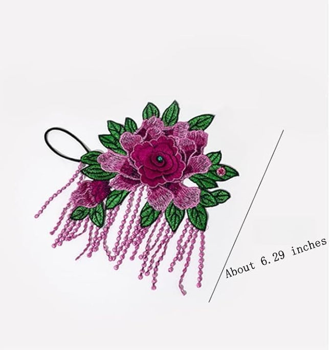 Specell Embroidered Flowers Lace Fingerless Gloves - for Bridal Wedding Cocktail Tea Party Evening Prom Costumes Cosplay