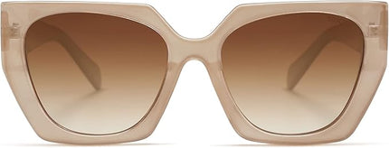 SOJOS Large Oversized Polarized Sunglasses for Women, Big Designer Womens Trendy Square Shades SJ2205
