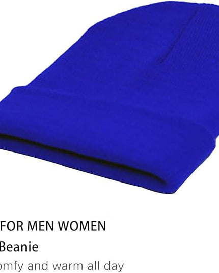 ZOORON 1&2 Pack Beanie for Men Women Slouchy Beanie Hats Winter Knit Caps Soft Ski Hat Unisex