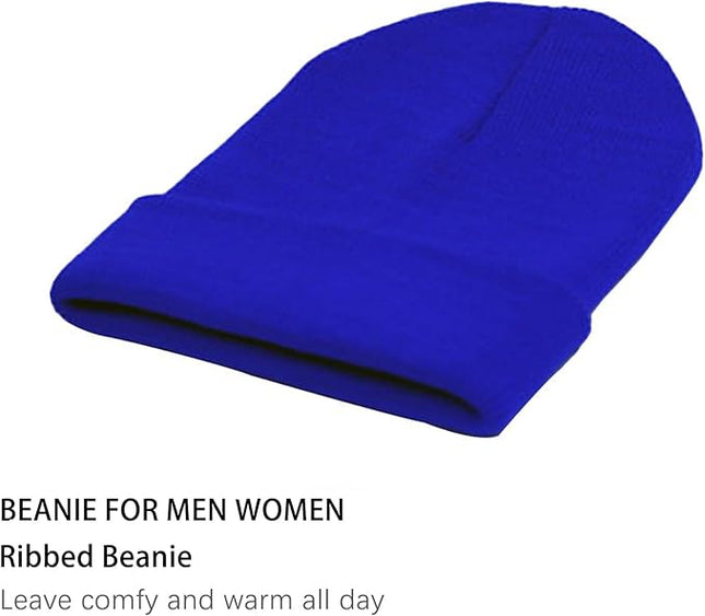 ZOORON 1&2 Pack Beanie for Men Women Slouchy Beanie Hats Winter Knit Caps Soft Ski Hat Unisex