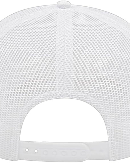 Cap America i3039 Classic 5 Panel Mid Profile Structured Trucker Mesh Back Cap w/ & Adjustable Snapback