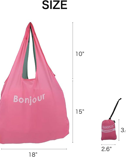 Compact Reusable Grocery Tote Bag – Lightweight, Foldable & Packable Shopping Bag for Travel