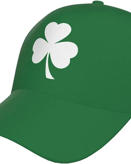 St. Patrick's Day Baseball Cap, Irish Green Clover Trucker Hat for Men Women, Fashion Adjustable Sun Visor Dad Hat