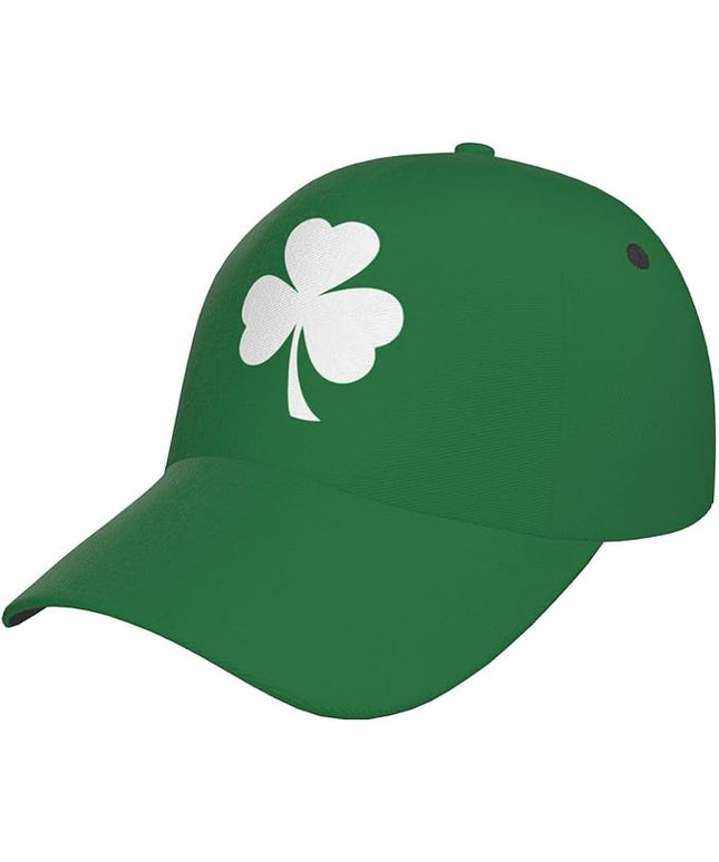 St. Patrick's Day Baseball Cap, Irish Green Clover Trucker Hat for Men Women, Fashion Adjustable Sun Visor Dad Hat
