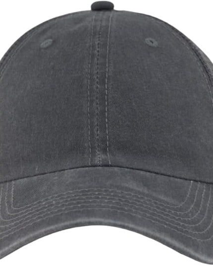 Vintage Washed Soft Crown Baseball Cap Plain Snapback Trucker Hat Men Women Adjustable Distressed Mesh-Back Ball Cap