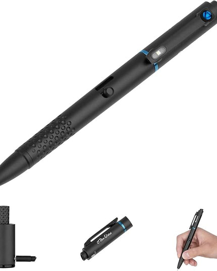 OLIGHT O'Pen Glow EDC Pen Light, 120 Lumens with Green Beam, Rechargeable LED Flashlight for Outdoor Uses, Writing, Adventure, Professional Business Gift(Black)