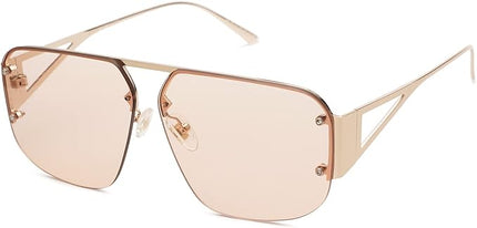 SOJOS Trendy Aviator Sunglasses Mens Womens Retro Metal Rimless Frame Shades Lentes De Sol Para Mujer SJ1192