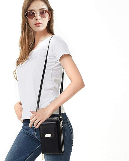 KUKOO Small Crossbody Bag Cell Phone Purse Wallet with Credit Card Slots for Women