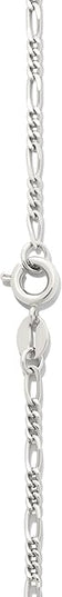Amazon Essentials 14k Gold or Sterling Silver Plated Figaro Chain Necklace
