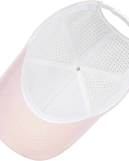 VOBOOM Men Quick Dry Baseball Cap Laser Cut Mesh Ball Curved Brim Snapback Hat