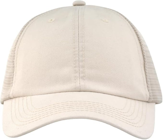 Comfy Vintage Trucker Baseball Hat- M/L/XL/XXL Women Men Unstructured Washed Dad Cap | Snapback | Soft Crown | Soft Mesh
