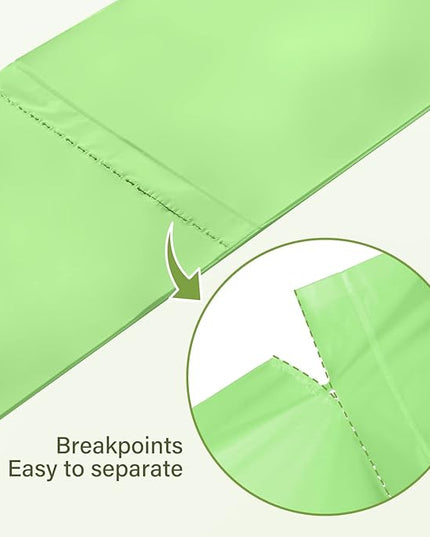 Compostable Trash Bags 2.6 Gallon 100 Counts Compost Small Garbage Bag for Kitchen Bathroom BPI Certified, Green