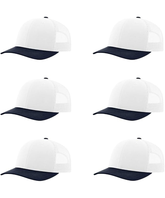 Richardson 112 Classic Six-Panel Adjustable Snapback Trucker Cap | Bulk Packs Available
