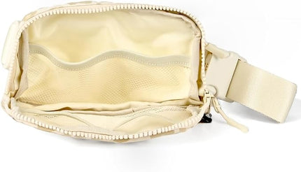 C.C Belt Bag for Women – Quilted Fanny Pack Crossbody Waist Bag with Adjustable Strap, Fashion Gift Idea (Leopard Pattern - beige)