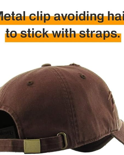 KBETHOS Vintage Washed Distressed Cotton Dad Hat Baseball Cap Adjustable Polo Trucker Unisex Style Headwear