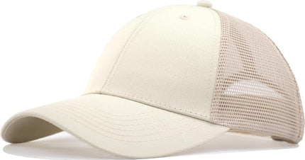 TSSGBL Classic Mesh Trucker Hat, Small & OSFM & XXL Options, Men Women Basic Adjustable Snapback Plain Blank Baseball Cap
