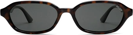 SOJOS Retro Rectangle Polarized Sunglasses for Women Men Trendy Hexagon Narrow Chic Y2K Sunnies SJ2629
