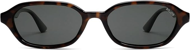 SOJOS Retro Rectangle Polarized Sunglasses for Women Men Trendy Hexagon Narrow Chic Y2K Sunnies SJ2629