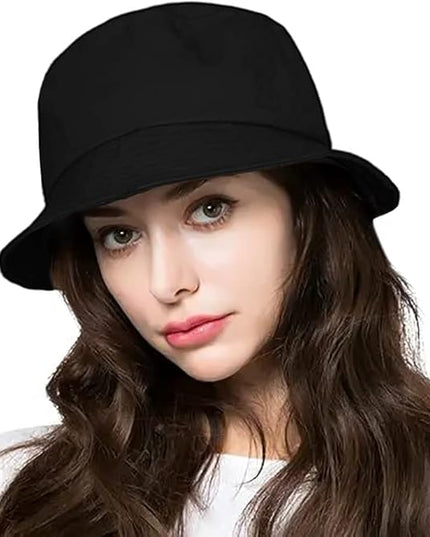 Malaxlx Unisex Bucket Hat Beach Sun Hat Aesthetic Fishing Hat for Men Women Teens, Reversible Double-Side-Wear