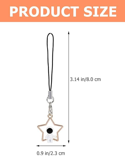 Cartoon Astronaut Phone Hanging Charms Phone Case Chain Key Chain Pendant