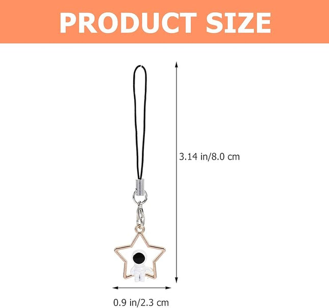 Cartoon Astronaut Phone Hanging Charms Phone Case Chain Key Chain Pendant