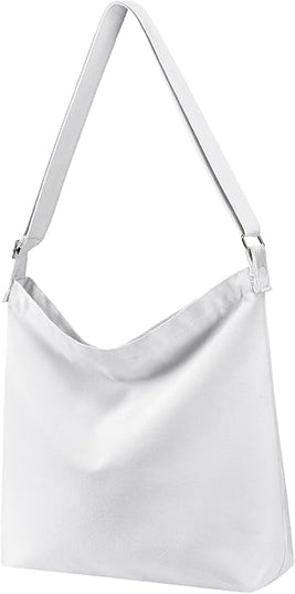 Women's blank large Size Canvas Crossbody Tote Handbags Shoulder Bag