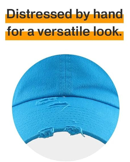 KBETHOS Vintage Washed Distressed Cotton Dad Hat Baseball Cap Adjustable Polo Trucker Unisex Style Headwear