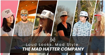 The Mad Hatter, Men & Women's Trucker Hat, Premium Embroidered Adjustable Snapback for Everyday Wear