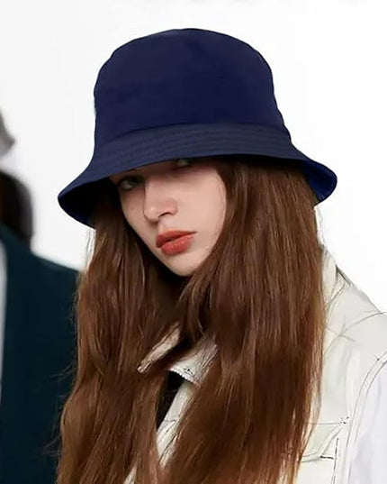 Malaxlx Unisex Bucket Hat Beach Sun Hat Aesthetic Fishing Hat for Men Women Teens, Reversible Double-Side-Wear